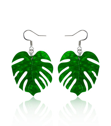 Electric Leaf Earrings