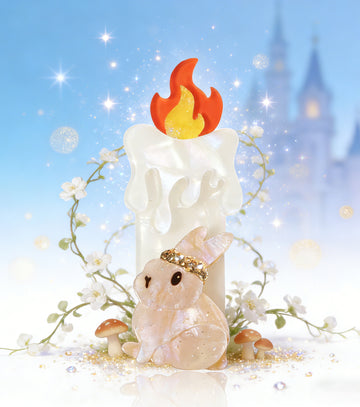 Candlelit Bunny Brooch