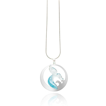 Whale Tail Necklace Ocean Acrylic Resin Statement Jewelry for Women - Novelty Art Jewelry