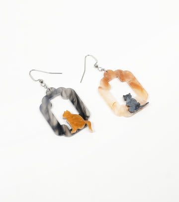 Purr-fectly Mismatched Earrings