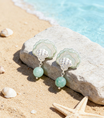 Sea Spray Shell Earrings For Ocean