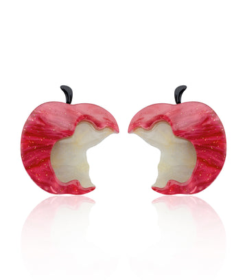 "Cheeky Apple Nibbles" Earrings