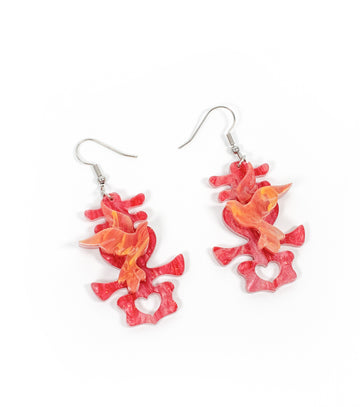 Double Joy Lovebird Earrings