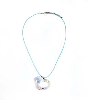 Pearl Heart Dolphin Necklace