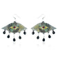 Eyes Earrings Acrylic Resin Halloween Statement Jewelry for Women - Novelty Art Jewelry
