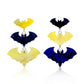 Bats Earrings Acrylic Resin Halloween Statement Jewelry for Women - Novelty Art Jewelry