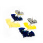 Bats Earrings Acrylic Resin Halloween Statement Jewelry for Women - Novelty Art Jewelry