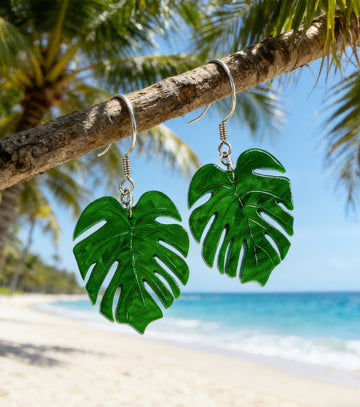 Electric Leaf Earrings