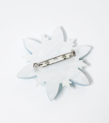 Snowflake Brooch Christmas Statement Jewelry for Women - Novelty Art Jewelry