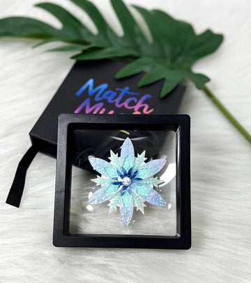 Snowflake Brooch Christmas Statement Jewelry for Women - Novelty Art Jewelry