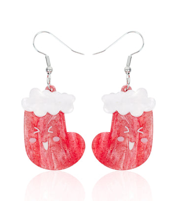 Toe-tally Happy Stockings Earrings