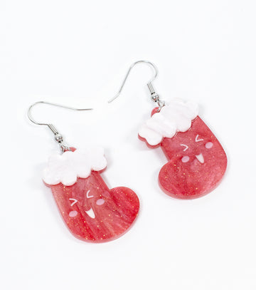 Toe-tally Happy Stockings Earrings