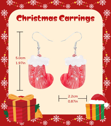 Toe-tally Happy Stockings Earrings