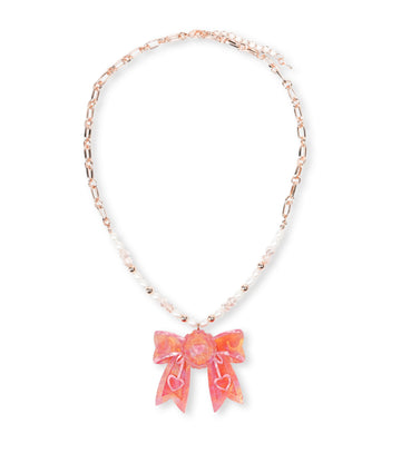 Sweetheart's Gift Bow Necklace