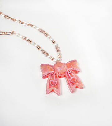 Sweetheart's Gift Bow Necklace