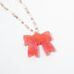 Sweetheart's Gift Bow Necklace