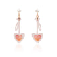 Mirrored Heart-Glow Key Earrings