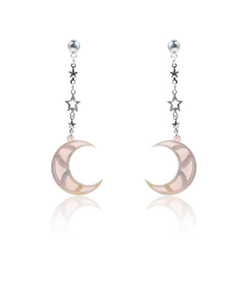 Mirror Moon & Star Earrings