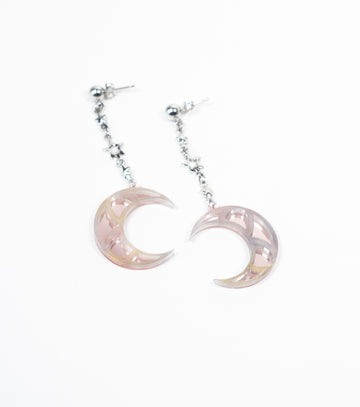 Mirror Moon & Star Earrings