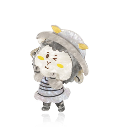 Sailor Stripe Goat Brooch