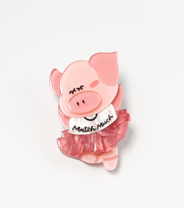 Prima Ballerina Pig Brooch