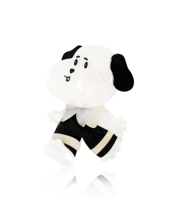 Preppy Style Dalmatian Puppy Brooch