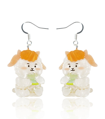 Fluffy Cloud Earrings