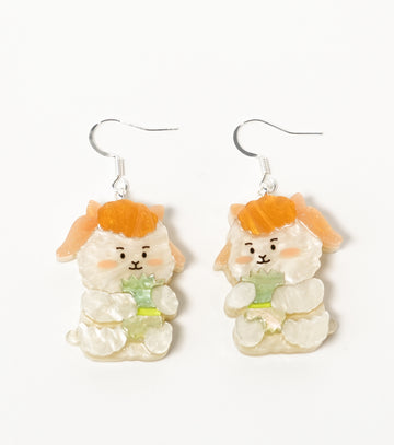 Fluffy Cloud Earrings