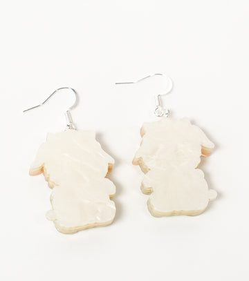 Fluffy Cloud Earrings