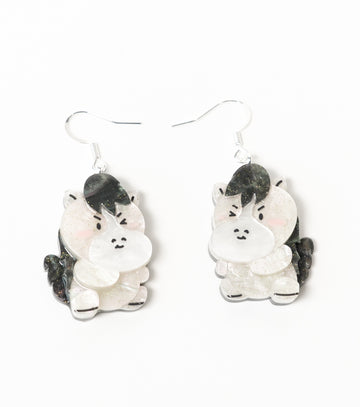 Monochrome Trotter Earrings