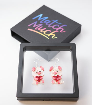 Heart-Full Piggy Earrings