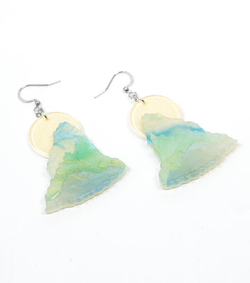 Moon Over Jade Mountains Earrings