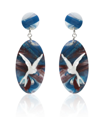 Ink & Indigo Earrings