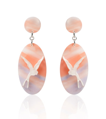 Peach Blossom Spring Earrings