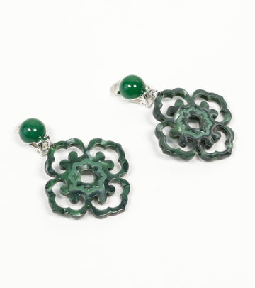 Frozen Lotus Pond Earrings