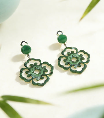 Frozen Lotus Pond Earrings