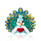 Dapper Peacock Brooch