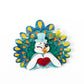 Dapper Peacock Brooch