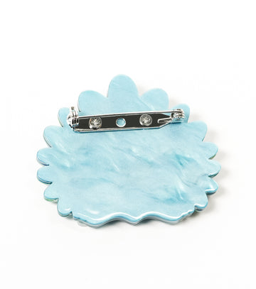 Dapper Peacock Brooch