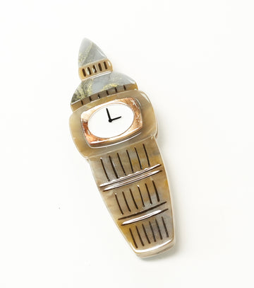Tea Time Tower Brooch