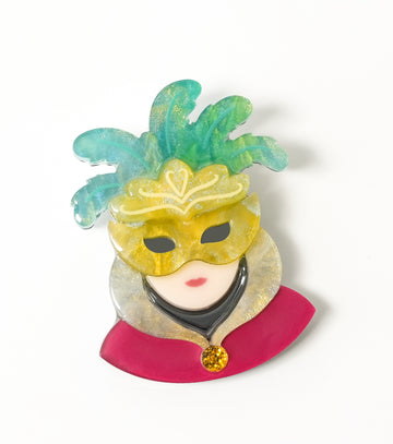 Venetian Masquerade Brooch