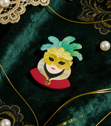 Venetian Masquerade Brooch