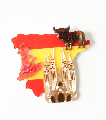 Spanish Rhythms Brooch