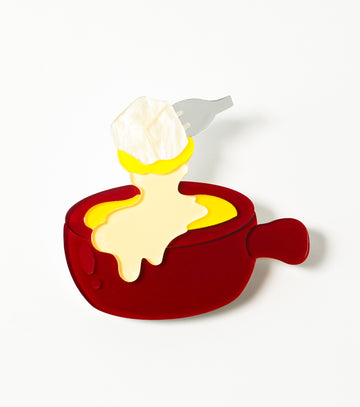 Swiss Fondue Brooch For European Cultural tourism