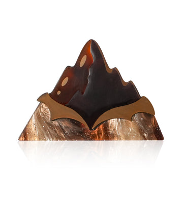 Alpine Chocolate Brooch