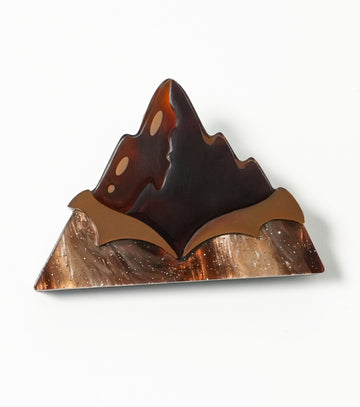 Alpine Chocolate Brooch