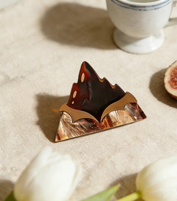 Alpine Chocolate Brooch For European Cultural tourism