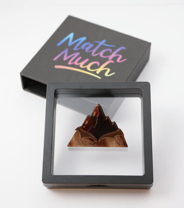 Alpine Chocolate Brooch