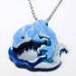 Dolphin Necklace Ocean Acrylic Resin Statement Jewelry for Women - Novelty Art Jewelry