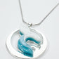 Whale Tail Necklace Ocean Acrylic Resin Statement Jewelry for Women - Novelty Art Jewelry